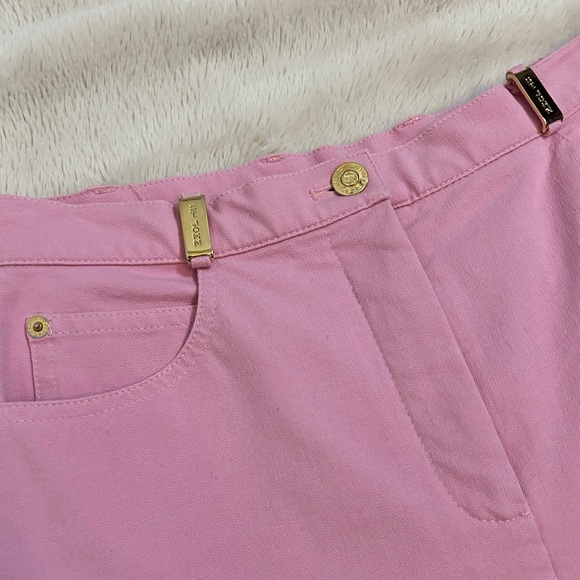 ST. JOHN Sport Essentials | Cotton Blend Pink Sport High Rise Pants Size 4 - Picture 5 of 13